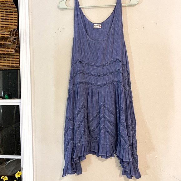 Free People Lacey Blue Dress - Picture 1 of 3